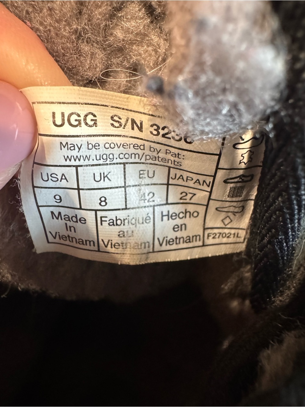 UGG Black Suede Lace-Up Shearling Ankle Booties - Picture 4 of 5